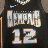 Grizzlies MORANT #12 Black City Edition NBA Jerseys