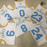 Lakers BRYANT #24 White Retro NBA Jerseys