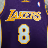 2000/01 Lakers BRYANT #8 purple Retro NBA Jerseys热压