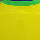 2022/23 Brazil Home 1:1 Quality Yellow Fans Soccer Jersey