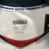 RONALDO #7 M Utd White Retro Long Sleeve Jersey 2008/09 (Have Patch 带 07/08 CHAMPIONS 金 英超双臂章 FA Premier League Font 英超字体 ) ★★