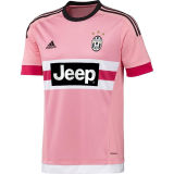 2015-2016 JUV Pink Retro Soccer Jersey带欧冠章。圆环。意甲盾