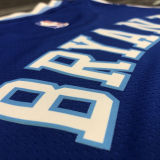 LA Lakers Bryant # 24 Blue NBA Jerseys Hot Pressed