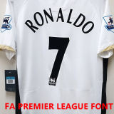 2006/07 M Utd Away White Retro Soccer Jersey