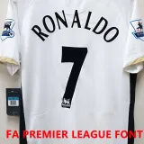2006/07 M Utd Away White Retro Soccer Jersey