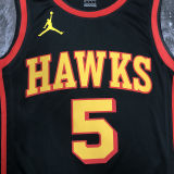 Hawks MURRY #5 Black NBA Jerseys