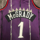 1998/99 Toronto Raptors MCGRADY #1 Purple Retro NBA Jerseys 热压