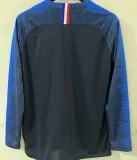 2018 France Home Retro Long Sleeve Soccer Jersey