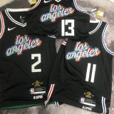 Clippers LEONARD #2 Black City Edition NBA Jerseys