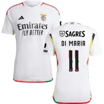 DI MARIA #11 Benfica Third White Fans Jersey 2023/24 (UCL Font 欧冠字体) ★★