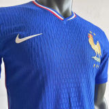 2024//25 France Home Blue Player Version Soccer Jersey