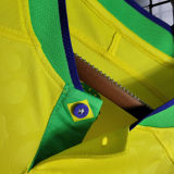 2022/23 Brazil Home Yellow Long Sleeve Jersey