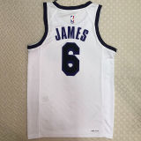 Lakers JAMES #6 White City Edition NBA Jerseys