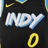 2024 Pacers HALIBURTON #0 Black City Edition NBA Jerseys
