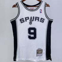 2002/03 Spurs PARKER #9 White Retro NBA Jerseys 热压