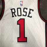 Bulls ROSE #1 White City Edition NBA Jerseys