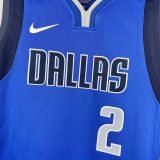Mavericks IRVING #2 Blue Kids NBA Jersey 热压