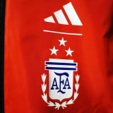 2023 Argentina Red Black Reversible Windbreaker (3 Stars 3星双面 )