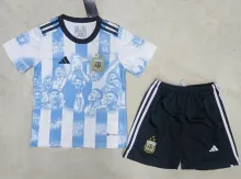 2023 Argentina Home Champion Kids Soccer Jersey (3 Stars 3星)