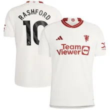 RASHFORD #10 M Utd 1:1 Quality Third White Fans Jersey 2023/24 (League Font 联赛字体) ★★