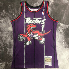 1998/99 Toronto Raptors MCGRADY #1 Purple Retro NBA Jerseys 热压