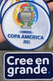 COPA AMERICA 2021 + Cree en grande Patch 美洲杯章2021 +Cree en grande (You can buy it Or tell me to print it on the Jersey )