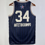 2024 ALL-STAR ANTETOKOUNMPO #34 Blue NBA Jerseys