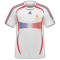 2006 France Away White Retro Soccer Jersey