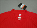 RONALDO #7 2007-08 M Utd Home Red Long Sleeve Retro Jersey UCL Version胸前绣欧冠决赛字欧冠字体有球 ★★