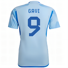 GAVI #9 Spain 1:1 Quality Away Fans Jersey 2022/23 ★★
