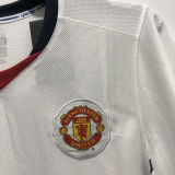 TEVEZ #32 M Utd White Retro Jersey 2008/09 (Have Patch 带 07/08 CHAMPIONS 金 英超双臂章 FA Premier League Font 英超字体 ) ★★