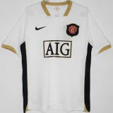 2006/07 M Utd Away White Retro Soccer Jersey