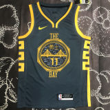Warriors THOMPSON #11 Black NBA Jerseys