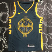 Warriors THOMPSON #11 Black NBA Jerseys