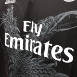 RONALDO # 7 RM Black Dragon Retro Jersey 2014/15 (Have All Patch) (2014+10) 全套章 ★★