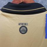 2001 M Utd Golden Retro Soccer Jersey