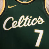 2023 Celtics BROWN #7 Green City Edition NBA Jerseys