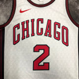 Bulls BALLE #2 White City Edition NBA Jerseys