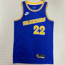 Warriors WIGGINS #22 Blue Retro NBA Jerseys