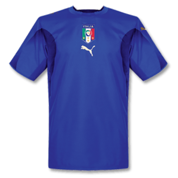 2006 Italy Home Blue Retro Soccer Jersey