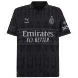 2023/24 AC Milan x PUMA x Pleasures 4Th Black Fans Soccer Jersey