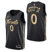 2024 Toronto Raptors DAVIS JR. #0 Black NBA Jerseys