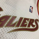 2003/04 Cleveland JAMES #23 Retro White NBA Jerseys热压