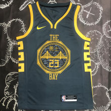 Warriors GREEN #23 Black NBA Jerseys