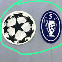 UEFA Champions Leaque Star Ball Arm Patch 2006-2008 欧冠球+5字杯 (You can buy it Or tell me to print it on the Jersey )