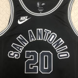 Spurs GINOBILI #20 Black NBA Jerseys
