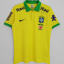 2023 Brazil Yellow Polo Short Jersey