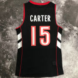 1999/00 Toronto Raptors CARTER #15 Purple Black Retro NBA Jerseys 热压