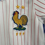2024/25 France Away White Kids Soccer Jersey