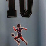 Maradona #10 Argentina Home Retro Soccer Jersey 2001有名有号 ★★